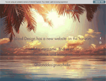 Tablet Screenshot of islanddesign.co.nz